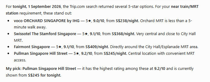 Searching for hotels 2
