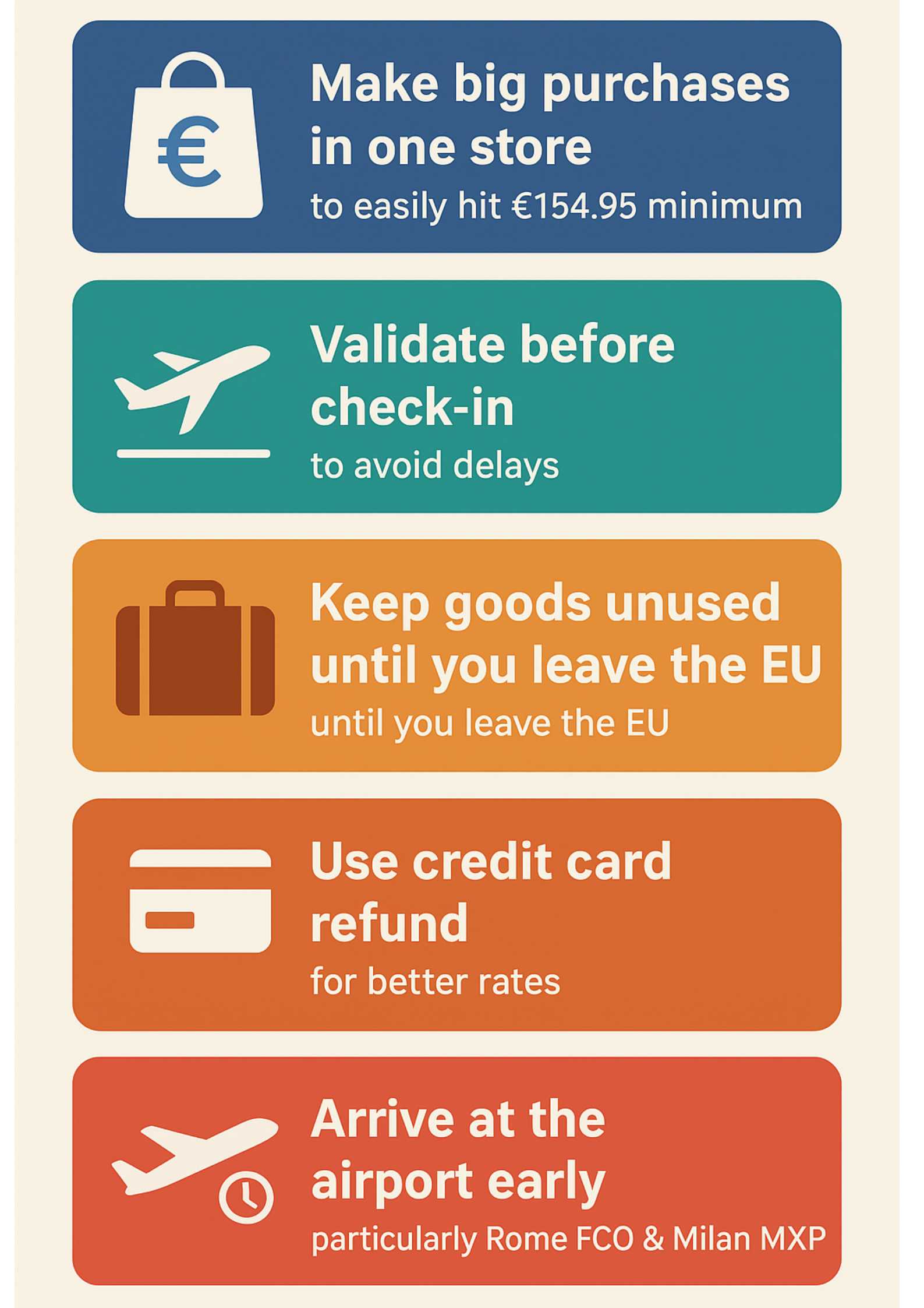 Tips for Tax Refund Italy