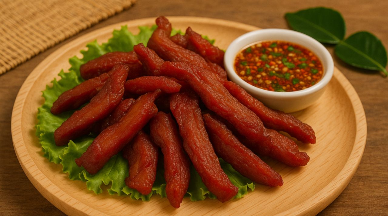  Moo Dad Deaw (Crispy Pork Skewers)