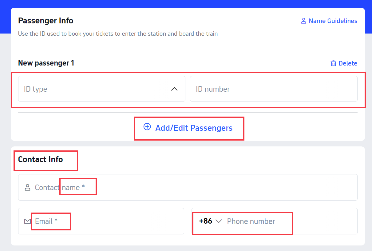 How to Buy China Train Tickets | Passenger Info