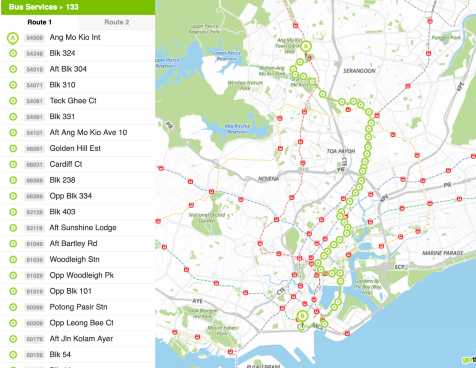 Bus Map Singapore