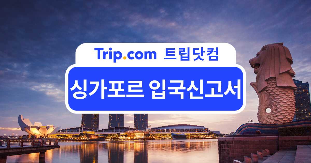 싱가포르 입국신고서