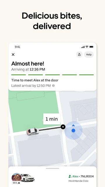 Tracking Order in Uber Eats