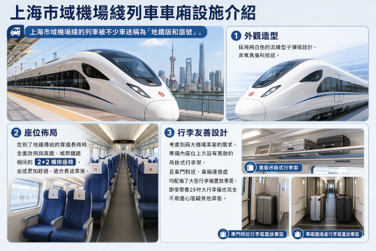 滬機場綫車廂設施