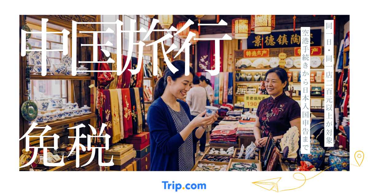 中国旅行の買い物で免税・税金還付を受けるには？対象条件と出国時の手続き