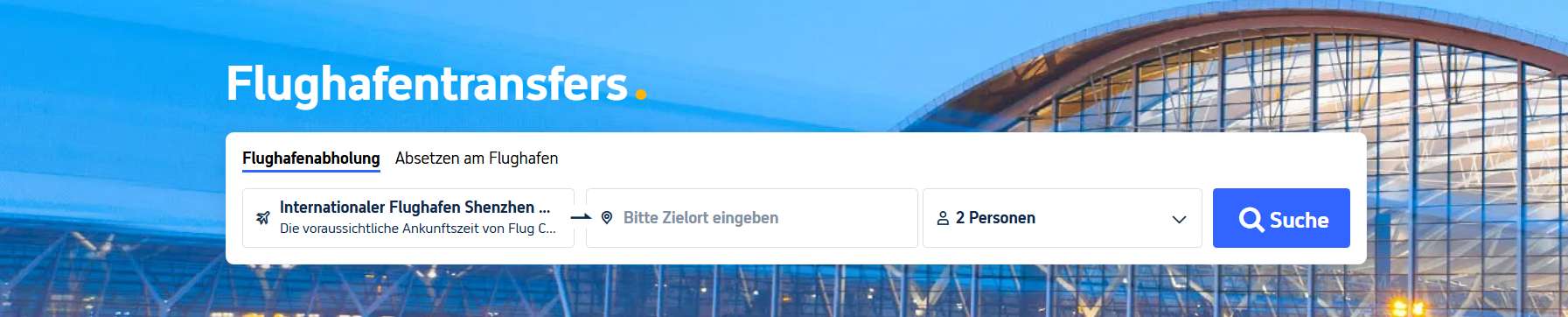 Privater Flughafentransfer vom Flughafen Shenzhen Bao’an ins Stadtzentrum