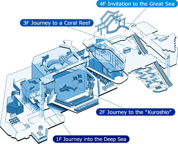 Okinawa Churaumi Aquarium Map