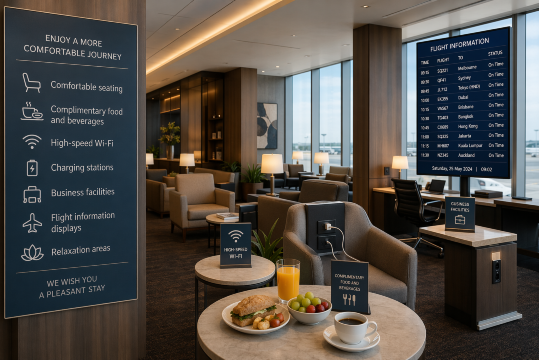 Features of Airport Lounge