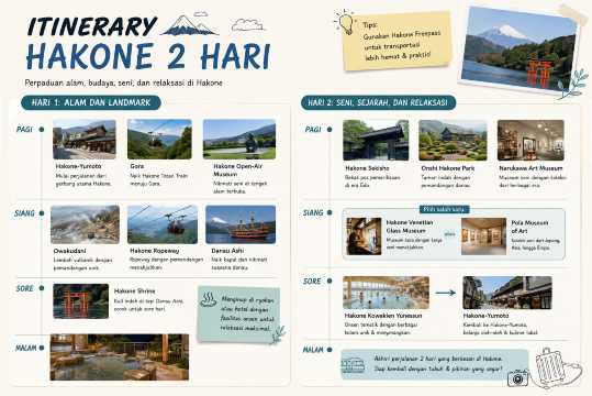 itinerary 2 hari ke hakone