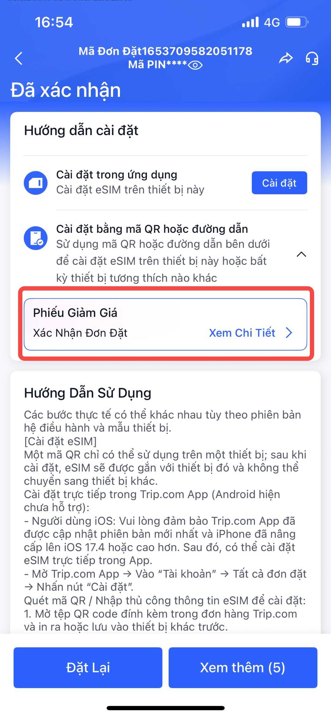 Nhập Mã Trực Tiếp Tại Bước Thanh Toán trên trip.com