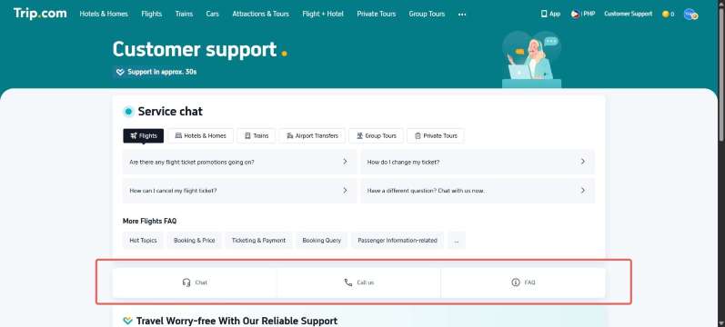 Trip.com Customer Service - Chat Live with a Representative