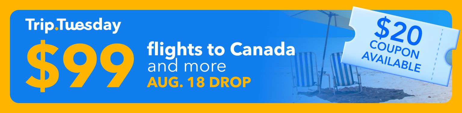 TripTuesday - Weekly $99 flight flash sale