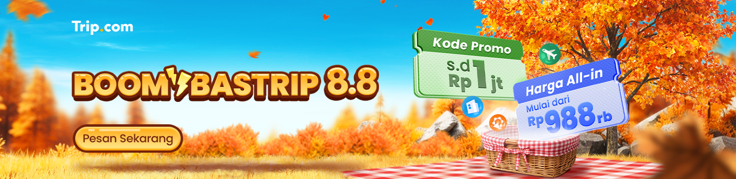 Promo Liburan 8.8 | Diskon hingga Rp1 Juta di Trip.com