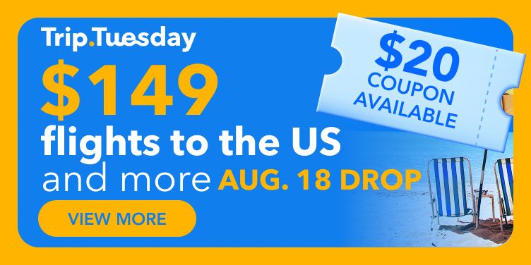 TripTuesday - Weekly $149 flight flash sale