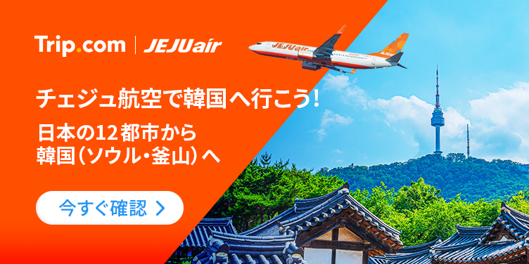 チェジュ航空で韓国へ行こう！
