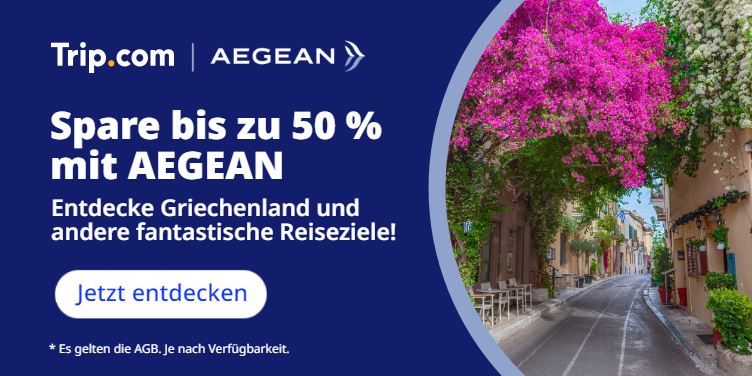 Spare bis zu 50 % mit AEGEAN