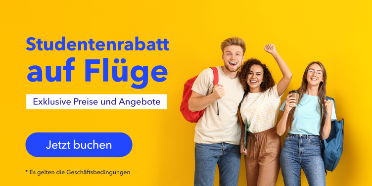 Studentenrabatt auf Flüge
