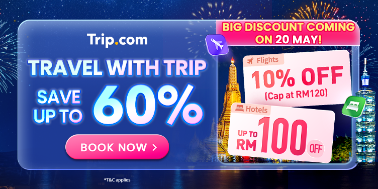 Travel with Trip, Save 60%