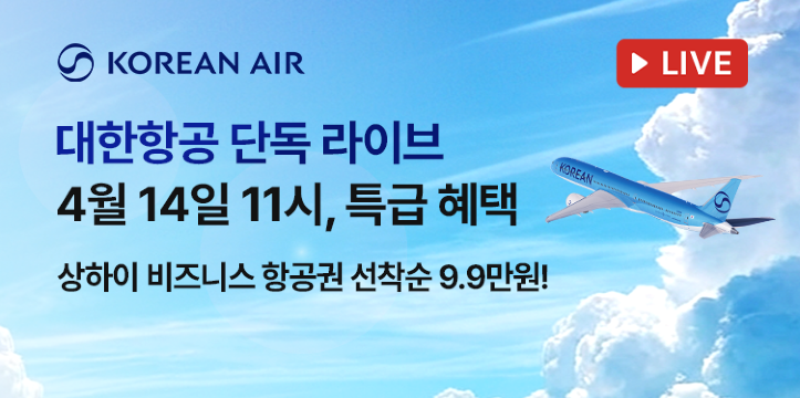 대한항공 단독 라이브