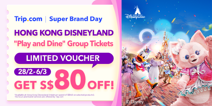 Hong Kong Disneyland 20th Anniv S$80 OFF