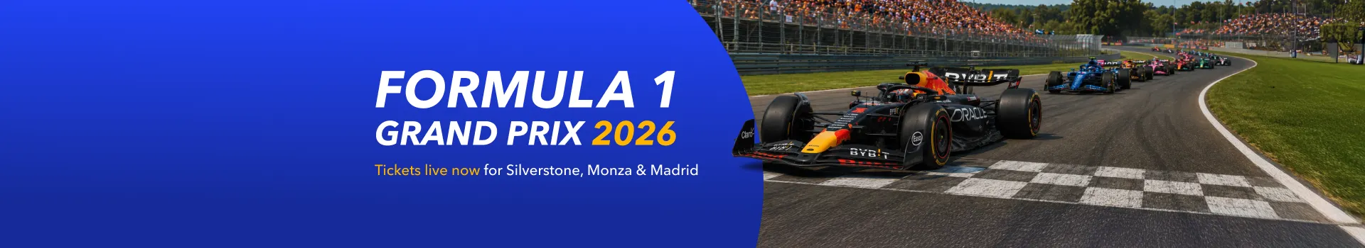 Formula 1 Grand Prix 2026: Tickets Live Now for Silverstone, Monza & Madrid