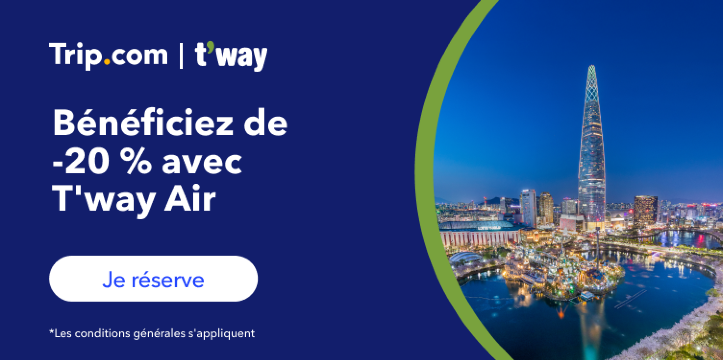 Bénéficiez de -20 % avec T'way Air