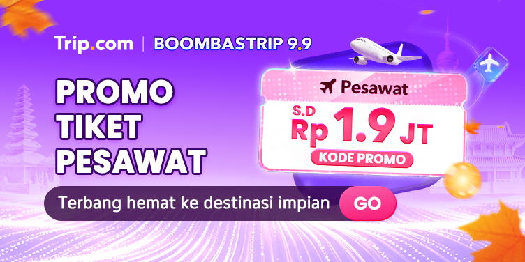 Promo Tiket Pesawat BOOMBASTRIP 9.9 | Trip.com