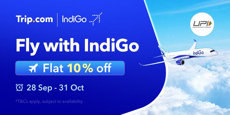 Fly with IndiGo | Flight flat 10% off – Trip.com India