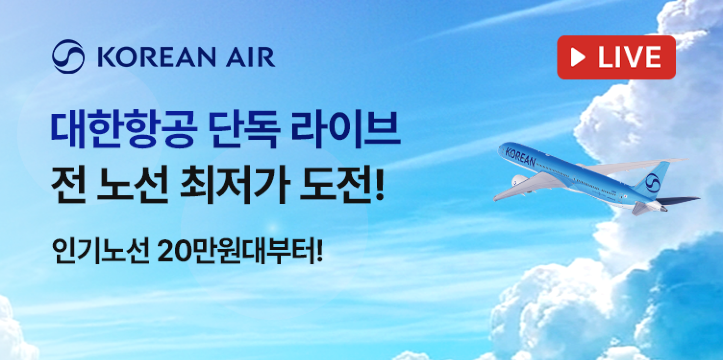 대한항공 단독 라이브