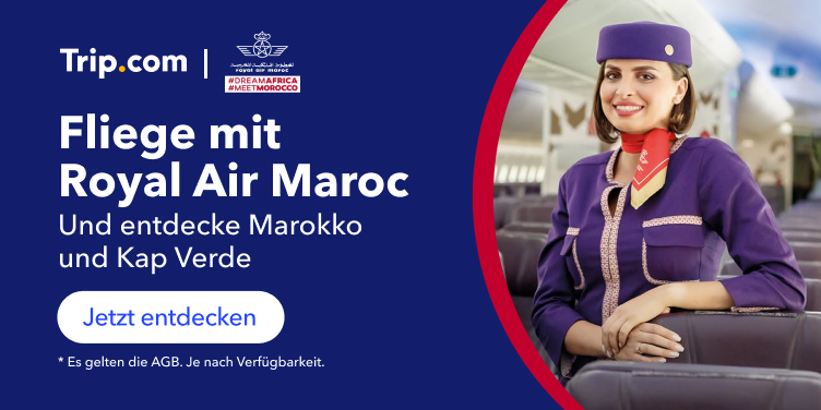 Fliege mit Royal Air Maroc