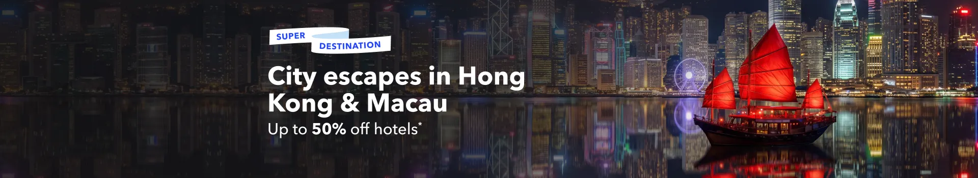 City Escapes in Hong Kong & Macau: Up to 50% Off Hotels