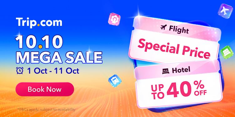 10.10 Mega Sale 2026 | Cheap Flights & Hotels –Trip.com