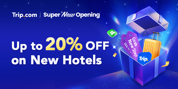 Up to 20% off on New Hotels