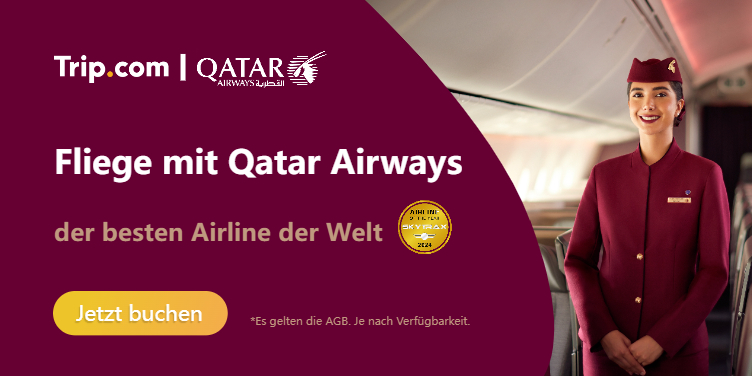 Fliege mit Qatar Airways