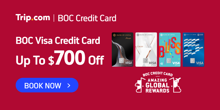 BOC X Trip.com Up to HK$700 Off