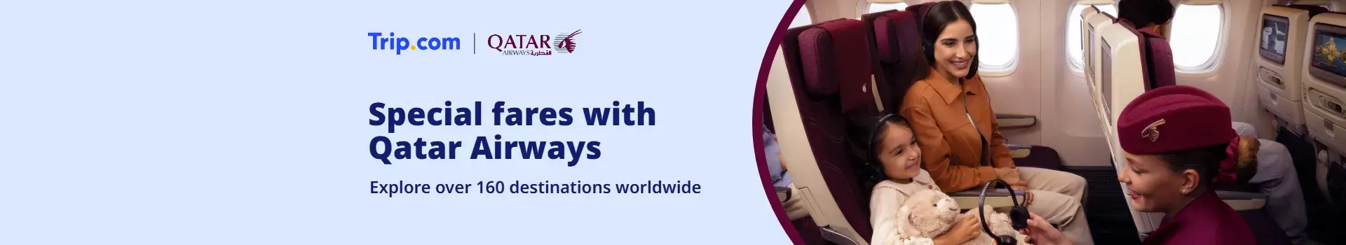 Experience Qatar Airways: Up to 20% off flights