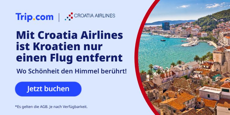 Mit Croatia Airlines ist Kroatien nur einen Flug entfernt.