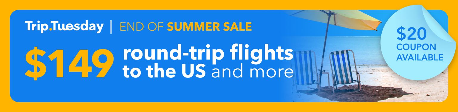 TripTuesday - Weekly $149 flight flash sale