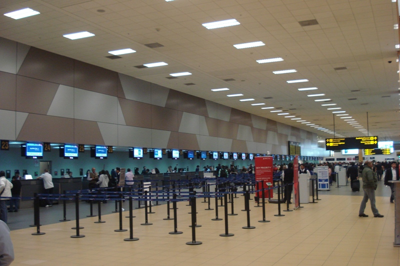Jorge Chávez Airport check-in area, Lima
