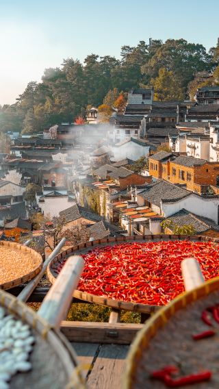 7D6N • Huangshan-Dual World Heritage + Chengkan-Fish Lantern Show + Hongcun· Xidi· Huizhou Ancient City + Wuyuan Huangling-Autumn Sun-drying + Xin'an River Boat Tour
