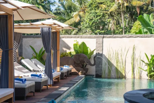 The Compass Rose Ubud Exteriör Photos