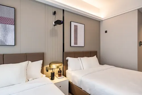 Yi Zhi. High Floor City View Huge-Screen Apartment(Shenzhen North Railway Station, Wanke Yue City) Kamar Photos