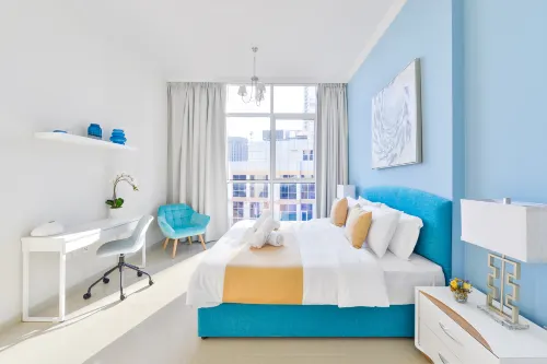 Dunya Tower · Downtown Luxury · 5 Min Walk to Dubai Mall! Chambres Photos