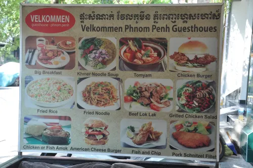 Velkommen Guesthouse Phnom Penh Mahlzeiten Photos