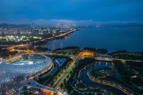 Yi Zhi. High Floor City View Huge-Screen Apartment(Shenzhen North Railway Station, Wanke Yue City) Dekat Hotel Photos