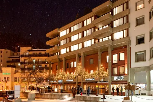 Hauser Hotel St. Moritz Exterior Photos