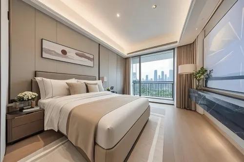 Yi Zhi. High Floor City View Huge-Screen Apartment(Shenzhen North Railway Station, Wanke Yue City) Unggulan Photos