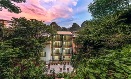 Manshiguang Garden Hotel (Yangshuo West Street Branch) من الخارج Photos