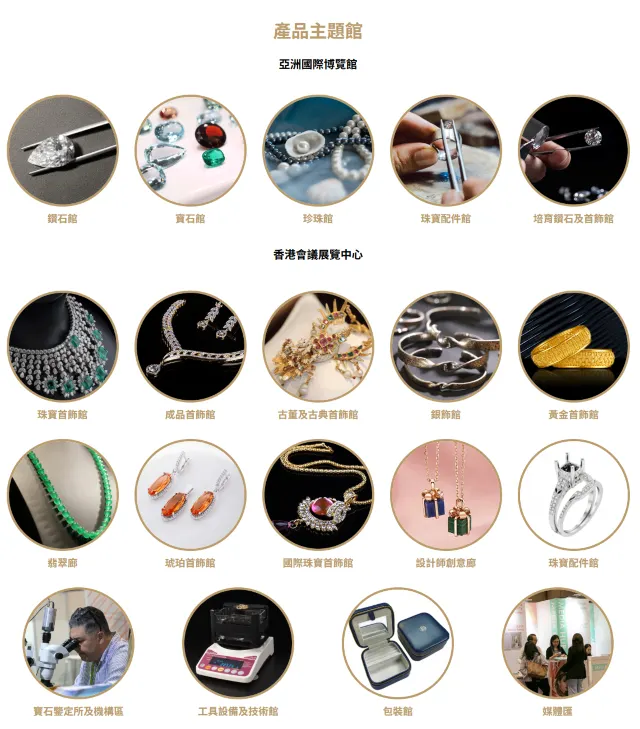香港珠寶展產品主題館