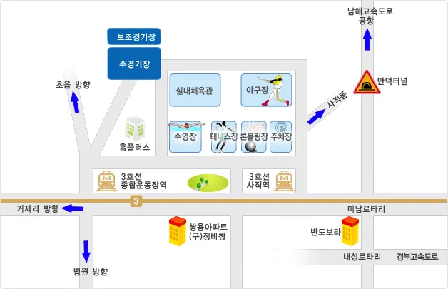 부산 아시아드 주경기장 교통